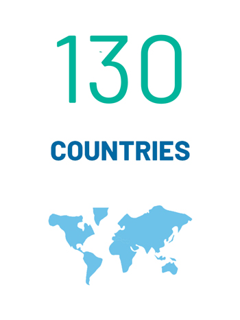 130 countries helped